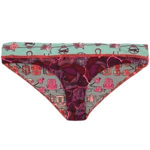 Maaji Rose Ponies Reversible Bikini Bottom - Small